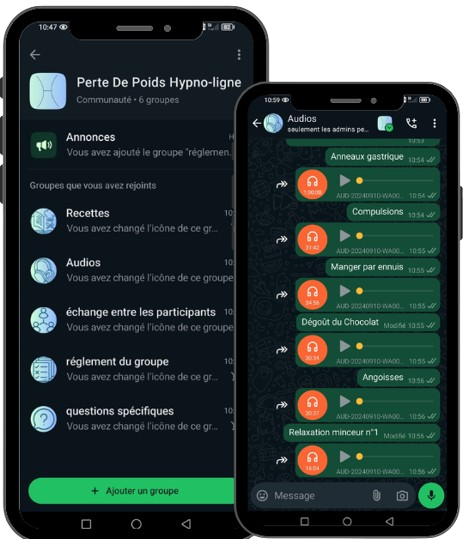 Groupe whatsap perte de poids HYPNO LIGNE